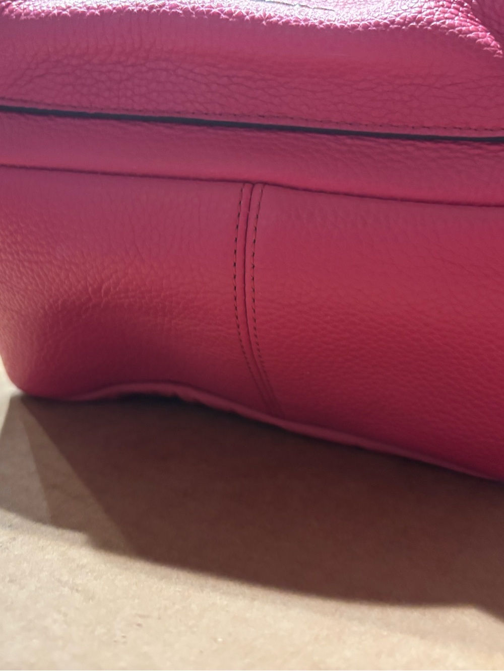 Coach Pink Pebbled Leather Charlie Mini Backpack - Picture 7 of 8